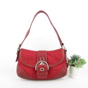 Coach Vintage Y2K Red Soho Bag